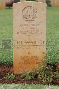 BEIRUT WAR CEMETERY - ASHLEY, LINDSAY NEVILLE